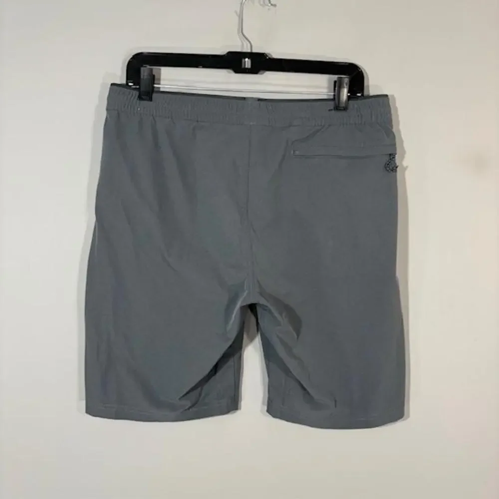 Kuhl Shorts Mens Medium Gray 10 Inseam Chino Elastic Waist Stretch 5257